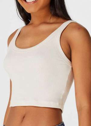 Blusa Feminina Regata Cropped Hering 4akm - HERING