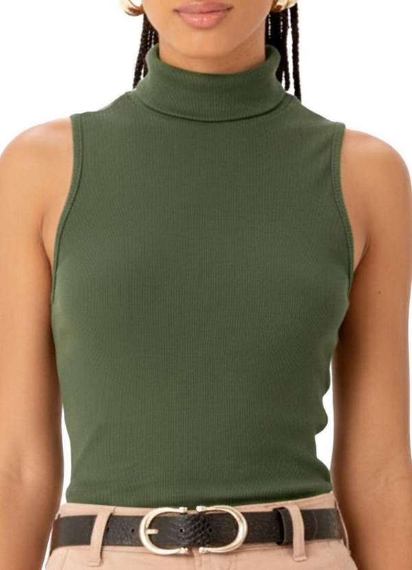 Enfim - Blusa Feminina Regata Enfim 1000117304 00005-Verde