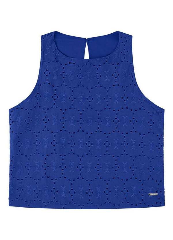 Enfim - Blusa Feminina Regata Enfim 1000120986 01291-Azul 2