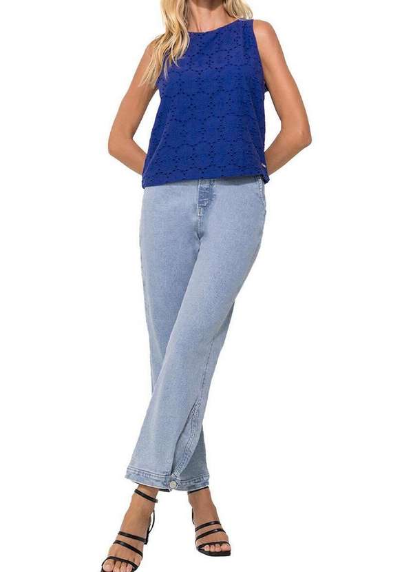 Enfim - Blusa Feminina Regata Enfim 1000120986 01291-Azul 4