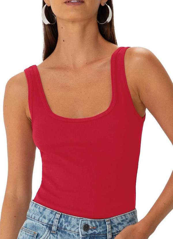Enfim - Blusa Feminina Regata Enfim 1000125361 02226-Vermelho