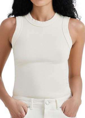 Hering Blusa Feminina Regata Hering 4al6 Yvm-Amarelo-Claro