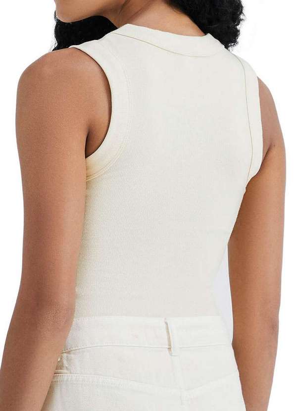 Hering - Blusa Feminina Regata Hering 4al6 Yvm-Amarelo-Claro 2