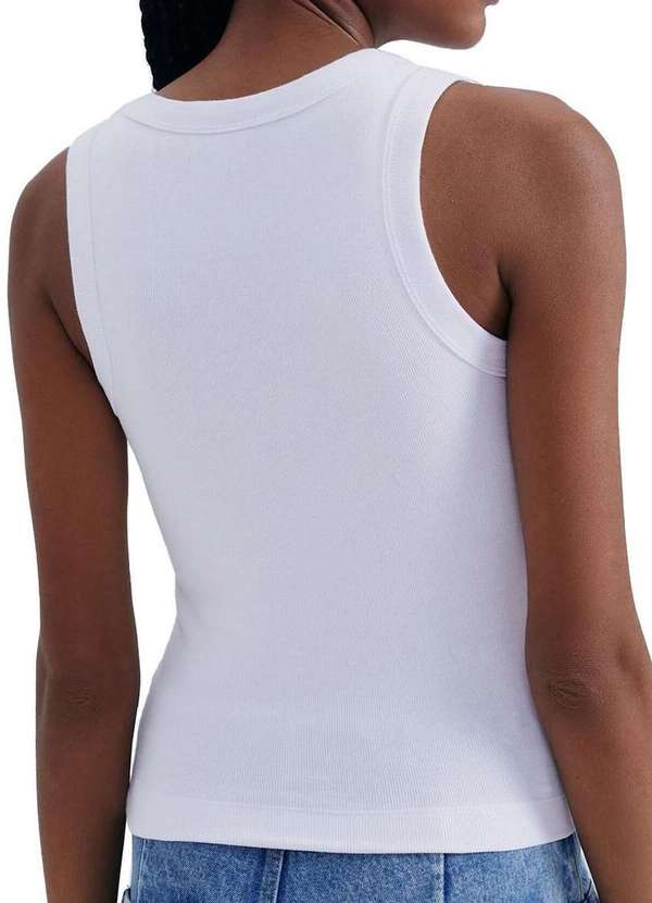 Hering - Blusa Feminina Regata Hering 4any N0a-Branco 2