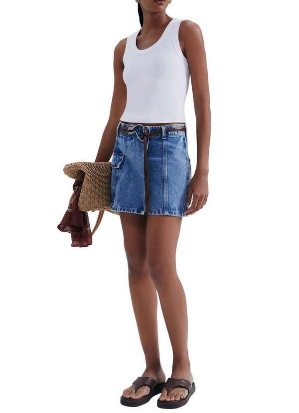 Hering - Blusa Feminina Regata Hering 4any N0a-Branco 4