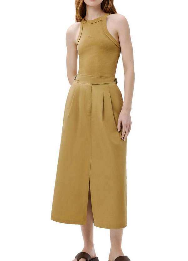 Hering - Blusa Feminina Regata Hering 4ap7 H33-Marrom-Médio 4