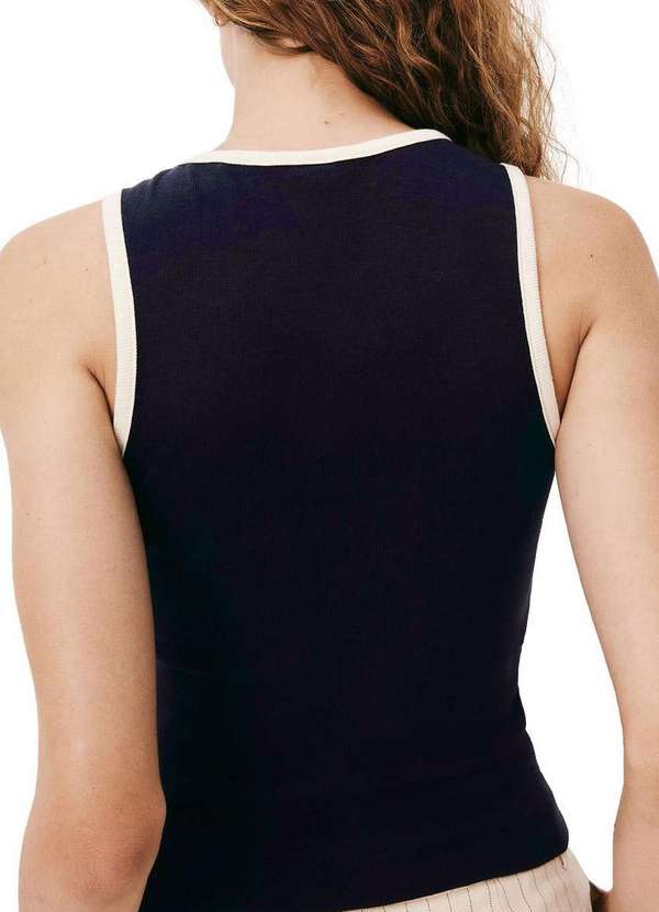 Hering - Blusa Feminina Regata Hering 4ap9 Ax7-Azul-Escuro 2