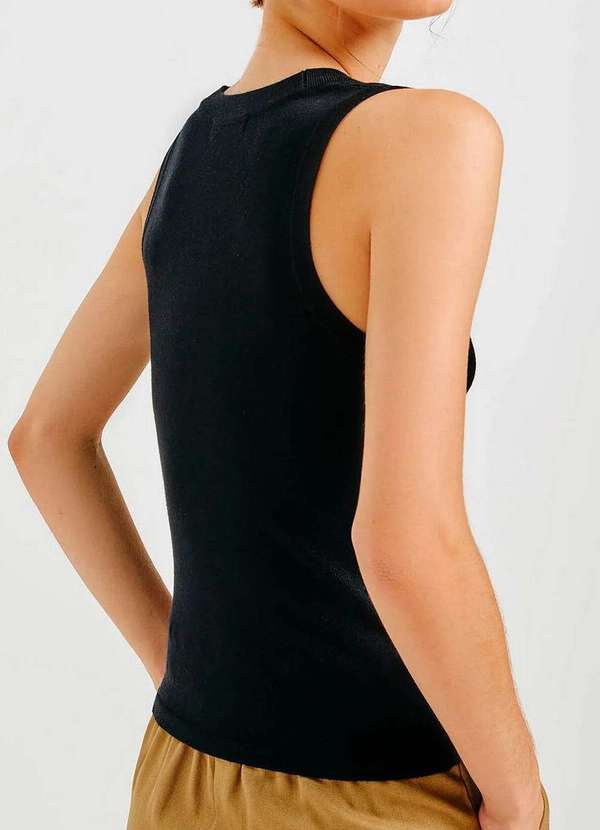 Hering - Blusa Feminina Regata Hering K5ag N10-Preto 2