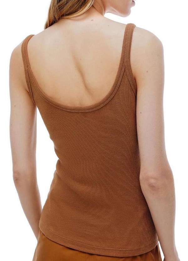 Hering - Blusa Feminina Regata Hering Khqg H41-Marrom-Escuro 2