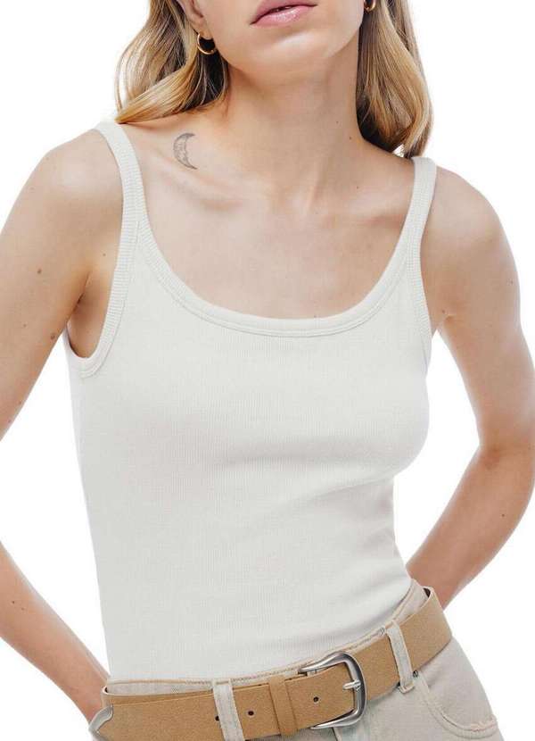 Hering - Blusa Feminina Regata Hering Khqg Nmc-Bege-Claro