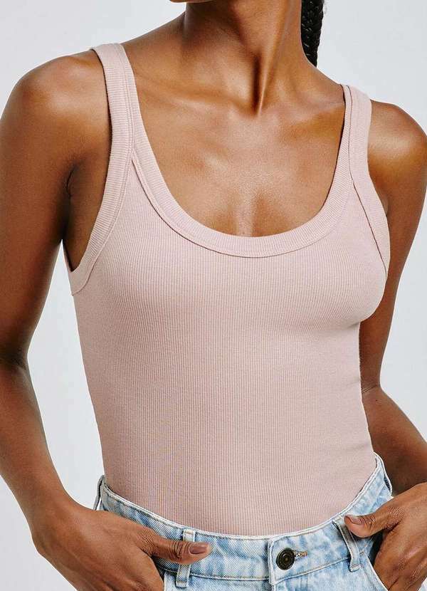 Hering - Blusa Feminina Regata Hering N1te Ktb-Rosa-Claro