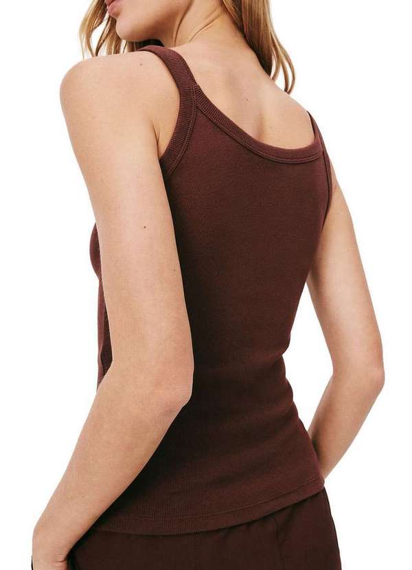 Hering - Blusa Feminina Regata Hering N1te Ry5-Marrom-Avermelhado 2