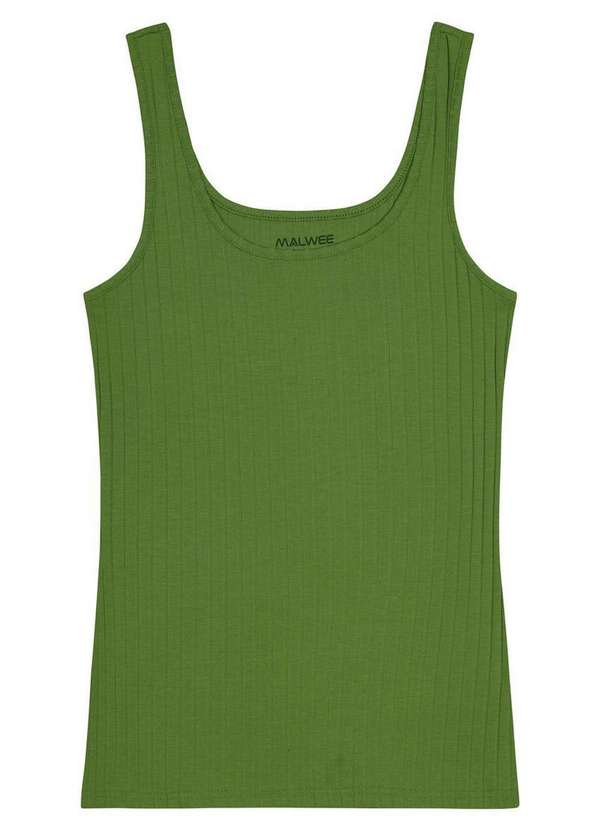Malwee - Blusa Feminina Regata Malwee 1000089661 70392-Verde 2