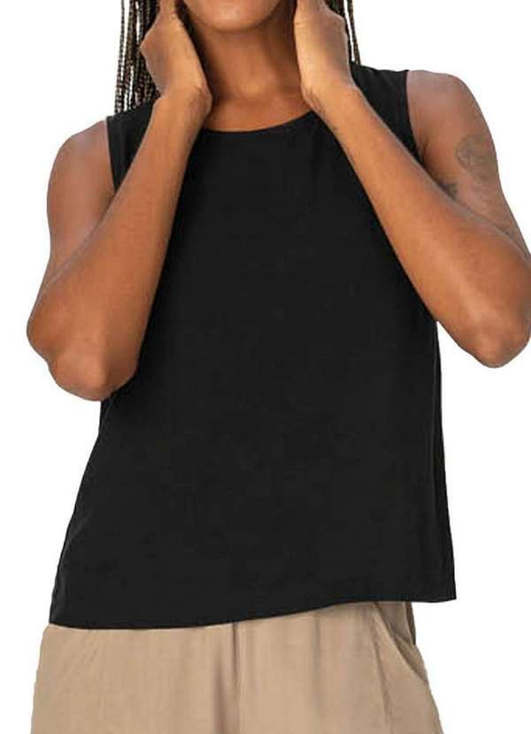 Malwee - Blusa Feminina Regata Malwee 1000120772 00004-Preto