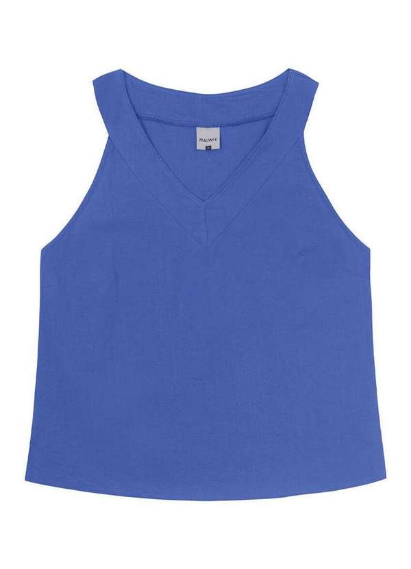 Malwee - Blusa Feminina Regata Malwee 1000120867 00964-Azul 5