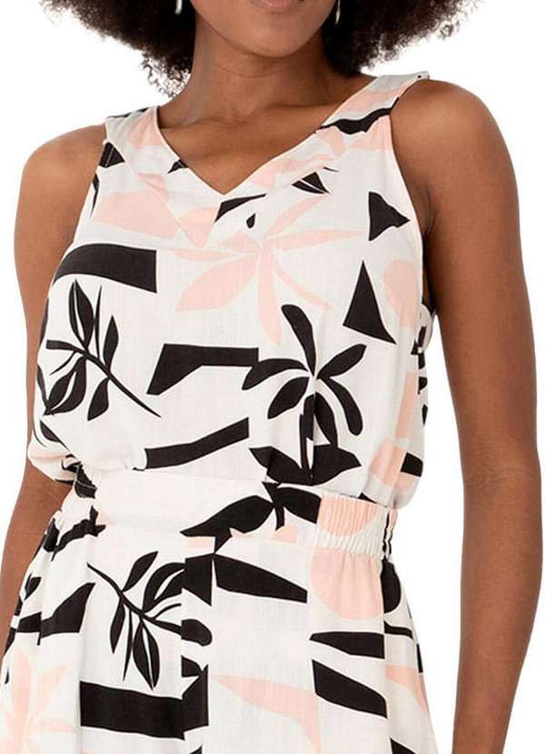 Malwee - Blusa Feminina Regata Malwee 1000120867 Dj95a-Off-White-Geométrico