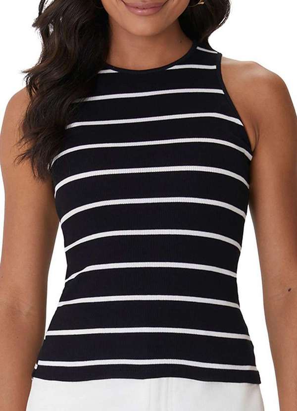 Malwee - Blusa Feminina Regata Malwee 1000123841 D018m-Preto