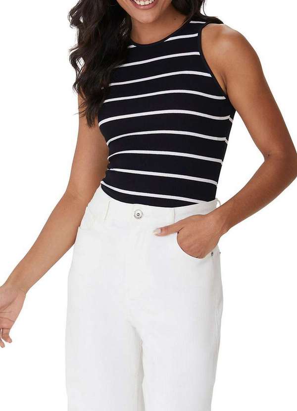 Malwee - Blusa Feminina Regata Malwee 1000123841 D018m-Preto 4