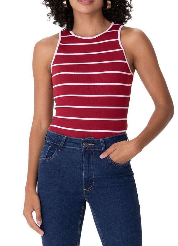 Malwee - Blusa Feminina Regata Malwee 1000123841 Dt46b-Vermelho 4