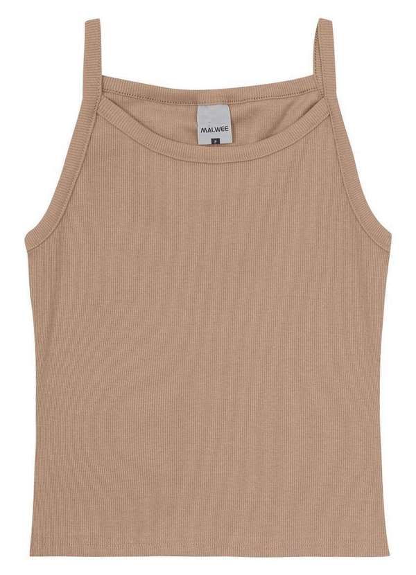 Malwee - Blusa Feminina Regata Malwee 1000124548 70036-Marrom 2