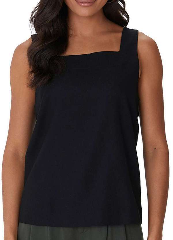 Malwee - Blusa Feminina Regata Malwee 1000128157 00004-Preta