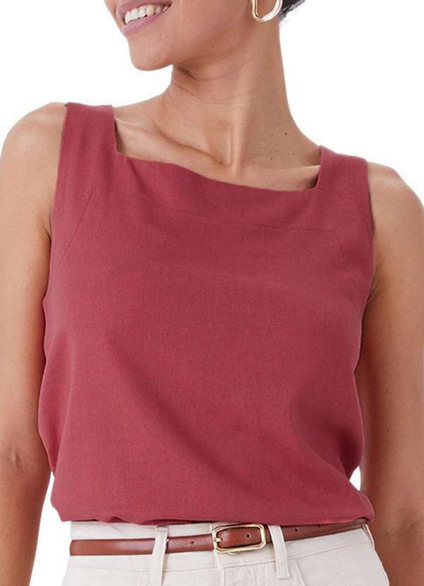 Malwee - Blusa Feminina Regata Malwee 1000128157 01912-Vermelho 2