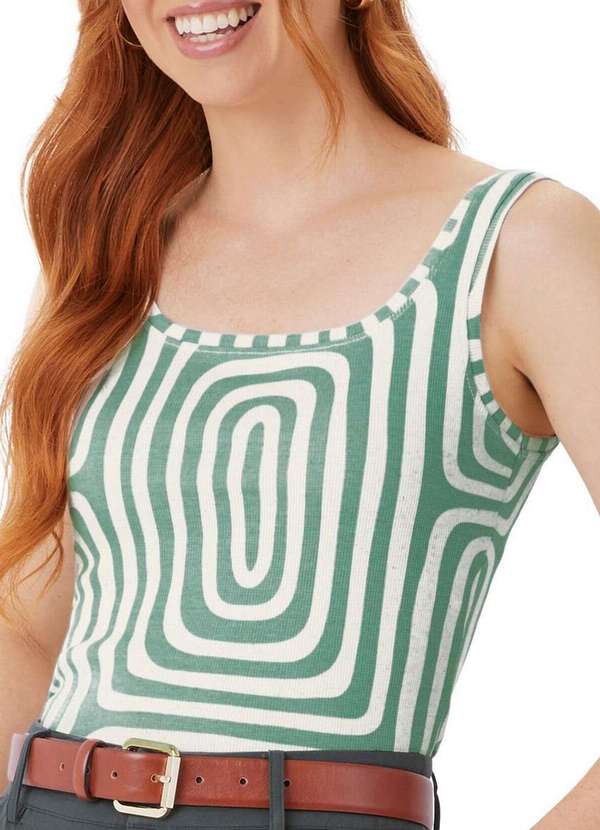 Malwee - Blusa Feminina Regata Malwee 1000131771 Dw48b-Verde 2