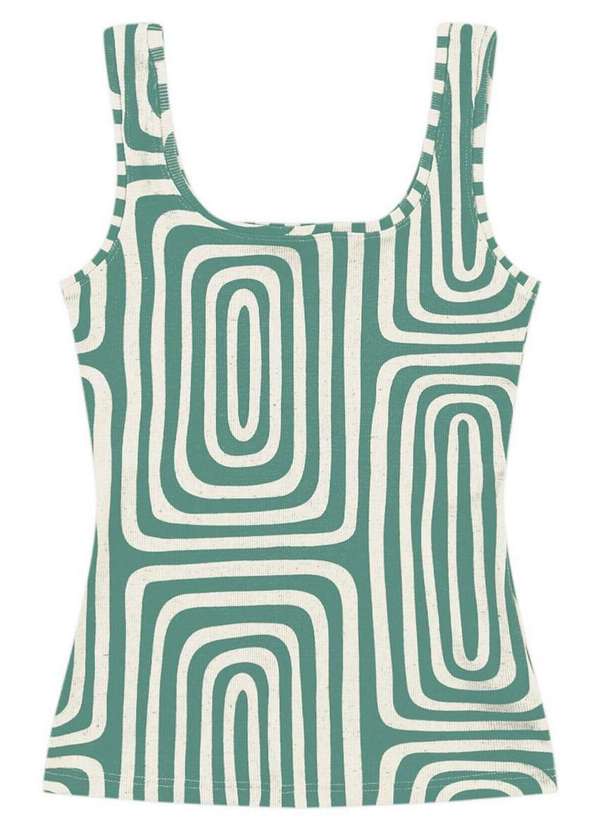 Malwee - Blusa Feminina Regata Malwee 1000131771 Dw48b-Verde 3