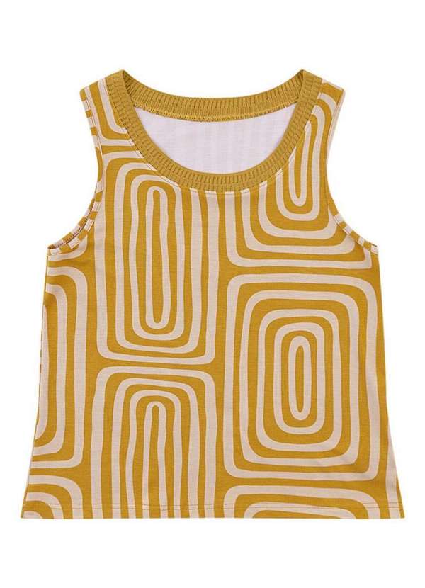 Malwee - Blusa Feminina Regata Malwee 1000132924 Dw48a-Amarelo