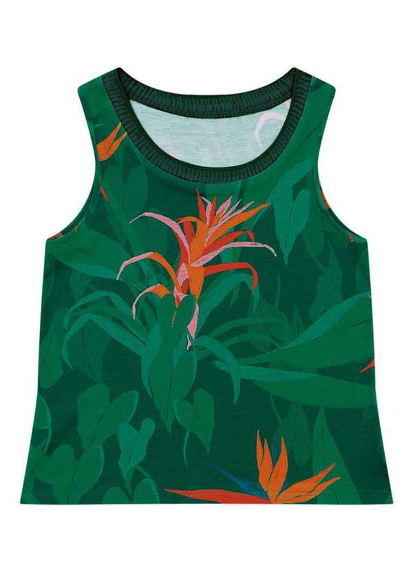 Malwee - Blusa Feminina Regata Malwee 1000132924 Dw52a-Verde