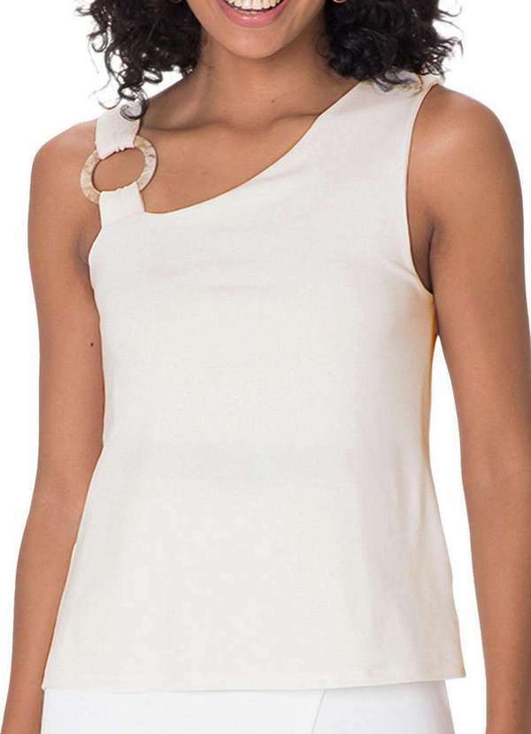 Malwee - Blusa Feminina Regata Malwee 1000132930 01739-Off-White