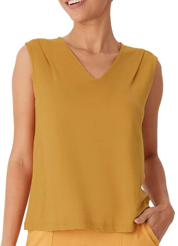 Malwee - Blusa Feminina Regata Malwee 1000132931 00397-Mostarda