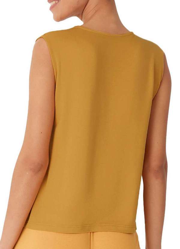 Malwee - Blusa Feminina Regata Malwee 1000132931 00397-Mostarda 2