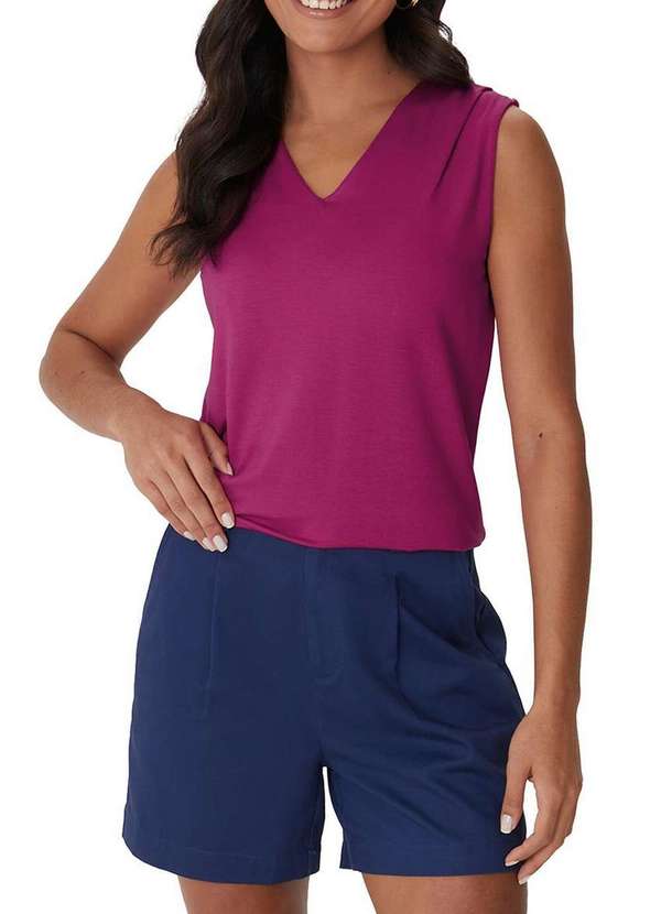 Malwee - Blusa Feminina Regata Malwee 1000132931 00914-Fucsia 4