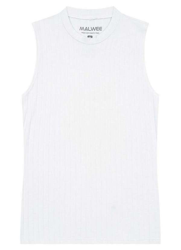 Malwee - Blusa Feminina Regata Malwee 1000133622 00001-Branco