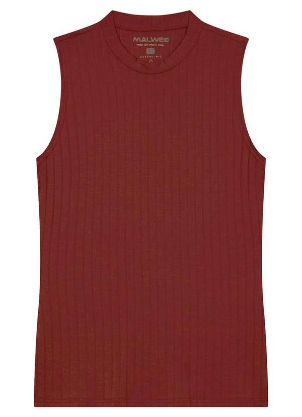 Malwee - Blusa Feminina Regata Malwee 1000133622 02403-Bordô