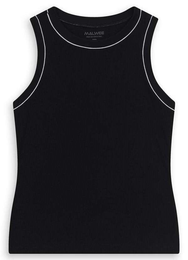 Malwee - Blusa Feminina Regata Malwee 1000133940 00004-Preto