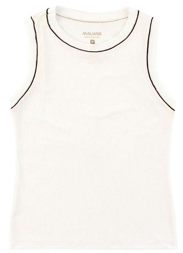 Malwee - Blusa Feminina Regata Malwee 1000136909 01739-Off-White 2