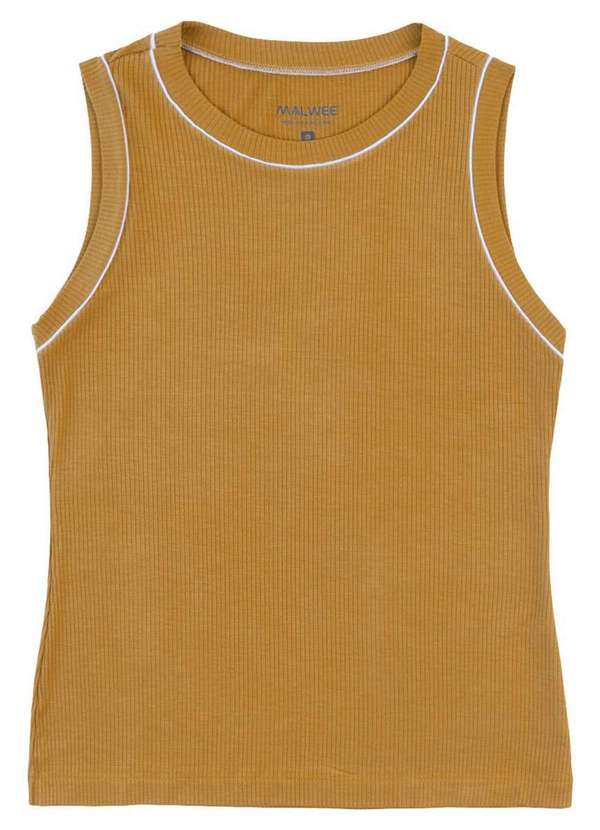 Malwee - Blusa Feminina Regata Malwee 1000136909 70499-Amarelo 1