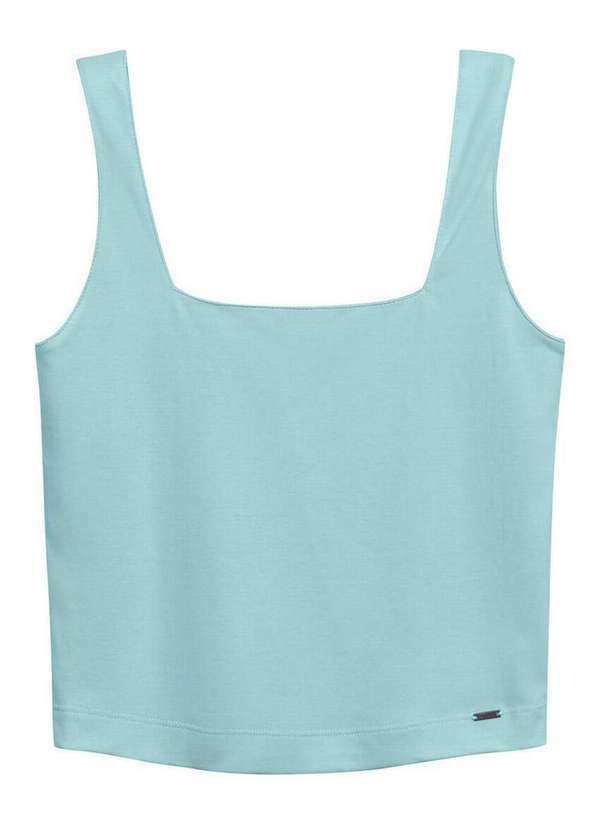 Marialícia - Blusa Feminina Regata Marialicia 183841 6013-Azul-Sterling