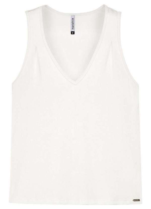 Marialícia - Blusa Feminina Regata Marialicia 184072 2037-Natural 3