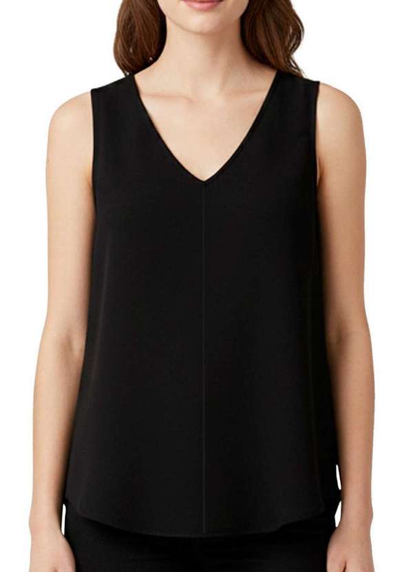 Marialícia - Blusa Feminina Regata Marialicia 184278 7001-Preto