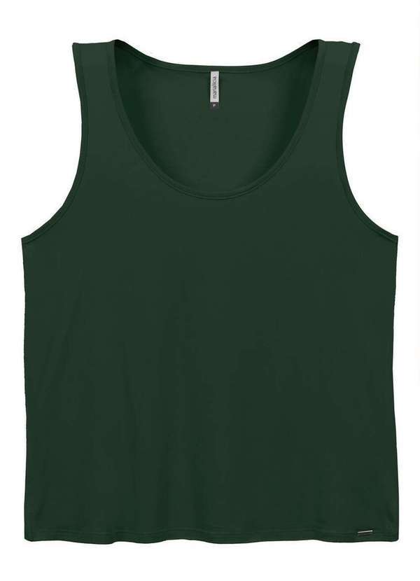 Marialícia - Blusa Feminina Regata Marialicia 52117 5056-Verde-Esmeralda