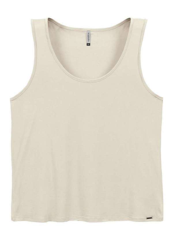 Marialícia - Blusa Feminina Regata Marialicia 52117 7018-Cinza-Lua