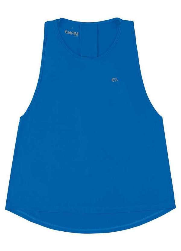 Enfim - Blusa Feminina Regata Nadador Mullet Enfim 1000121369 70100-Azul