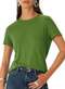 Enfim - Blusa Feminina Slim Enfim 1000128694 02340-Verde - variação: 02100-Laranja