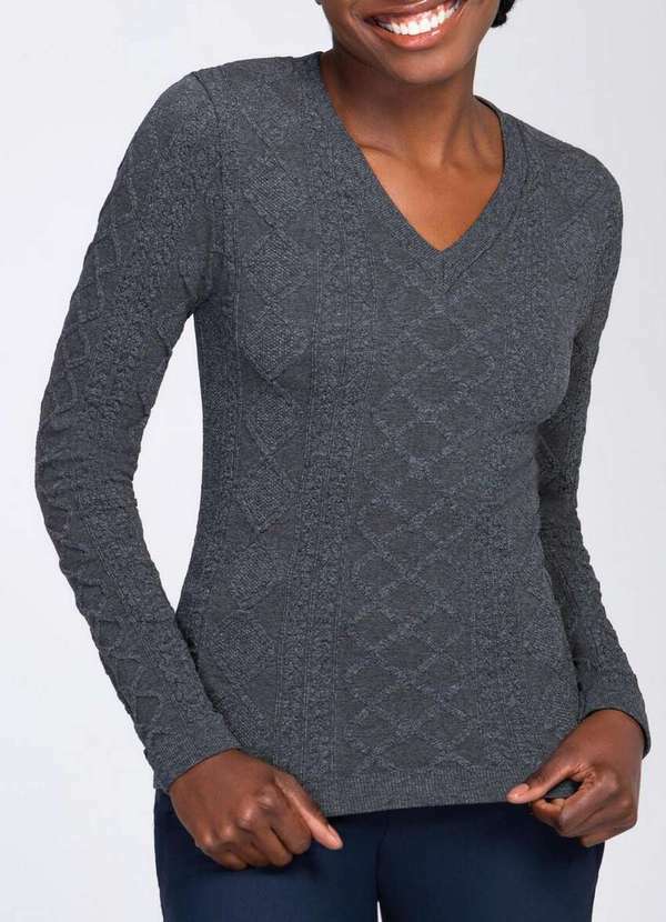 Lupo - Blusa Feminina Tricô Loba 45265-001 8416-Lead