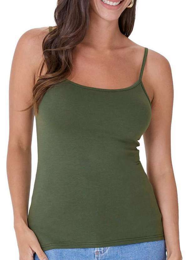 Malwee - Blusa Feminina Regata Malwee 1000004488 00005-Verde