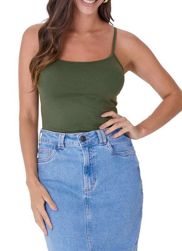 Malwee - Blusa Feminina Regata Malwee 1000004488 00005-Verde 4