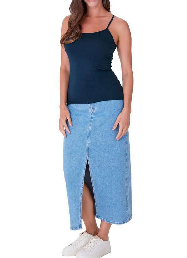 Malwee - Blusa Feminina Regata Malwee 1000004488 02023-Azul-Marinho 4